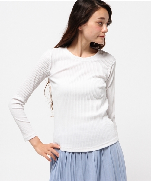 OUTLET(アウトレット)の「【Kastane】リブプルオーバー(Tシャツ/カットソー・レディース・ホワイト・FREE)」の1枚目の写真