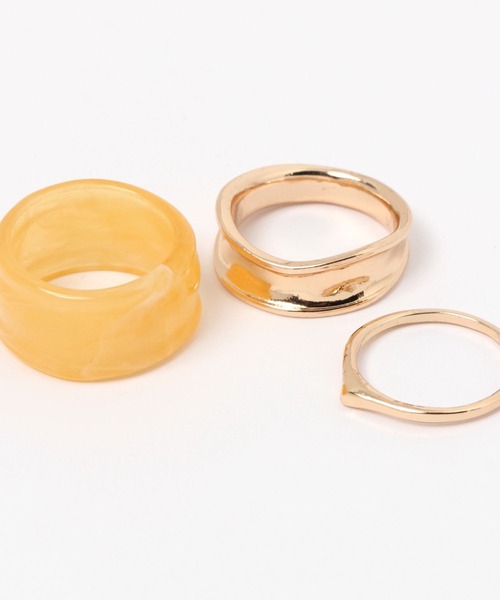 studio CLIP（スタディオクリップ）の「アソートリングセット（リング・レディース・その他1/イエロー・FREE）」の5枚目の写真