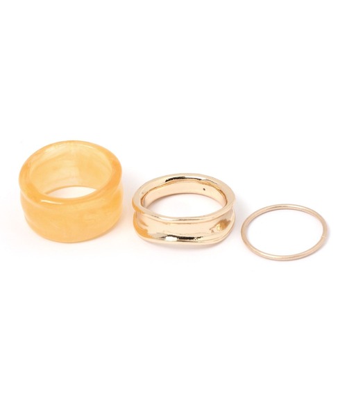 studio CLIP（スタディオクリップ）の「アソートリングセット（リング・レディース・その他1/イエロー・FREE）」の9枚目の写真