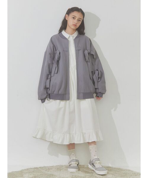 merry jenny(メリージェニー)の「リボンブルゾン(ブルゾン・レディース・ピンク/ブルー/ブラック・FREE)」の12枚目の写真