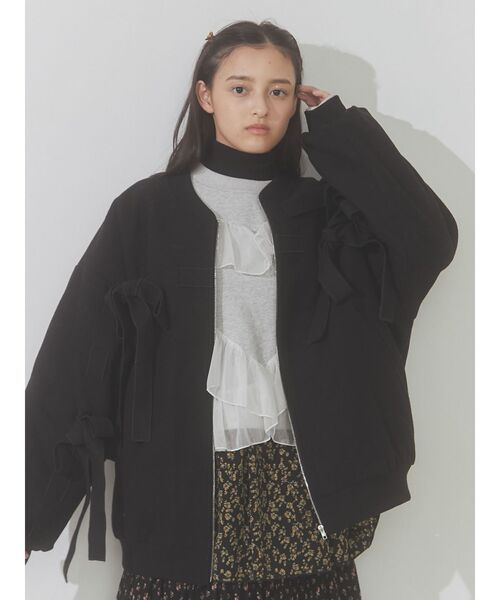 merry jenny(メリージェニー)の「リボンブルゾン(ブルゾン・レディース・ピンク/ブルー/ブラック・FREE)」の14枚目の写真
