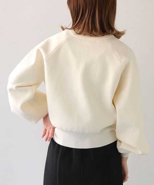 HER CLOSET（ハークローゼット）の「【shemoshelly】WEB限定ダンボールニットラグランカーディガン（カーディガン/ボレロ・レディース・ライトパープル/オフホワイト/ライトグリーン/ブラック/モカ・M）」の10枚目の写真