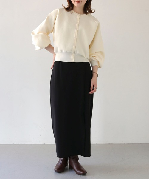 HER CLOSET（ハークローゼット）の「【shemoshelly】WEB限定ダンボールニットラグランカーディガン（カーディガン/ボレロ・レディース・ライトパープル/オフホワイト/ライトグリーン/ブラック/モカ・M）」の12枚目の写真