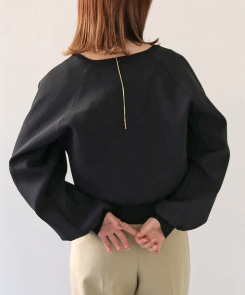 HER CLOSET（ハークローゼット）の「【shemoshelly】WEB限定ダンボールニットラグランカーディガン（カーディガン/ボレロ・レディース・ライトパープル/オフホワイト/ライトグリーン/ブラック/モカ・M）」の16枚目の写真