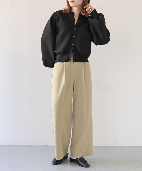 HER CLOSET（ハークローゼット）の「【shemoshelly】WEB限定ダンボールニットラグランカーディガン（カーディガン/ボレロ・レディース・ライトパープル/オフホワイト/ライトグリーン/ブラック/モカ・M）」の17枚目の写真