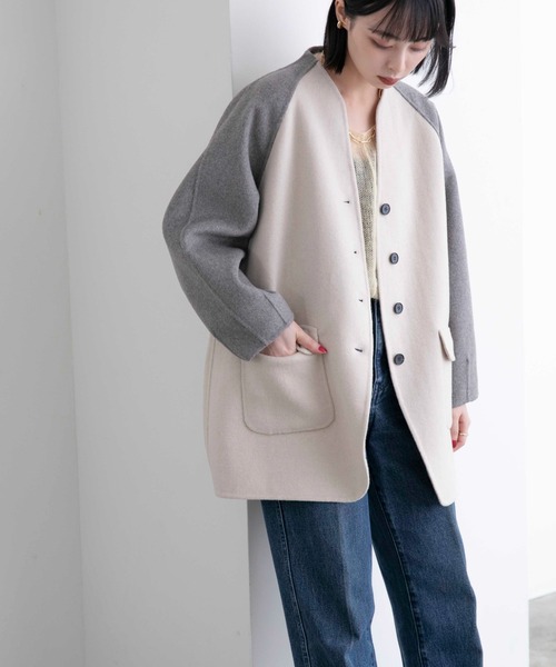 Eimee Law（エイミーロウ）の「カラーブロック リバーコート
