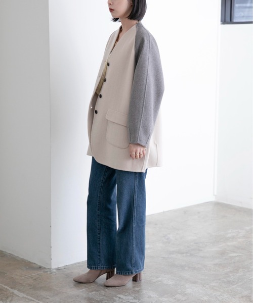 Eimee Law（エイミーロウ）の「カラーブロック リバーコート