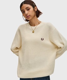 FRED PERRY ベージュ ニットセーター JP XS FRED PERRY ベージュ ニットセーター JP XS