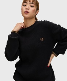 FRED PERRY(tbhy[)Waffle Stitch Jumper^btXeb`jbg(jbg/Z[^[)