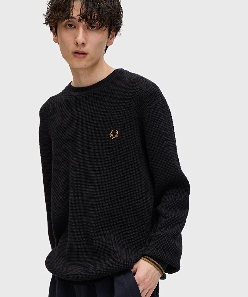 FREDPERRY ニット FRED PERRY ニット セーター Half Zip Cable Knit Jumper／ハーフ