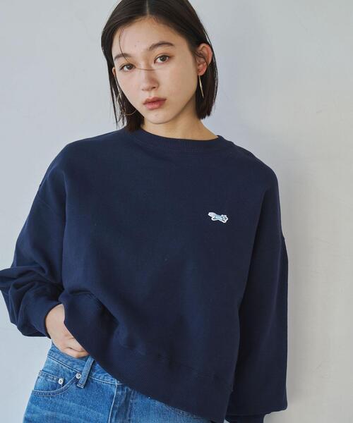 PENNEYS（ぺニーズ）の「PENNEYS（ぺニーズ）別注ヘビーウエイトクロップド裏毛スウェット（スウェット・レディース・ダークグレー/ライム/オフホワイト/グレー/ネイビー/ケリーグリーン/コバルトブルー/ブラック・FREE）」の7枚目の写真