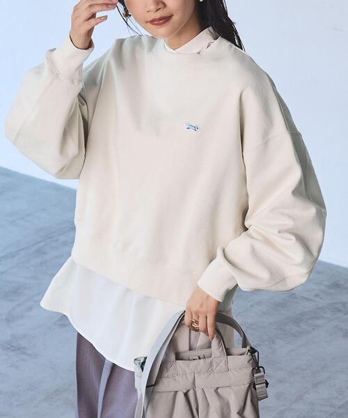 PENNEYS（ぺニーズ）の「PENNEYS（ぺニーズ）別注ヘビーウエイトクロップド裏毛スウェット（スウェット・レディース・ダークグレー/ライム/オフホワイト/グレー/ネイビー/ケリーグリーン/コバルトブルー/ブラック・FREE）」の2枚目の写真