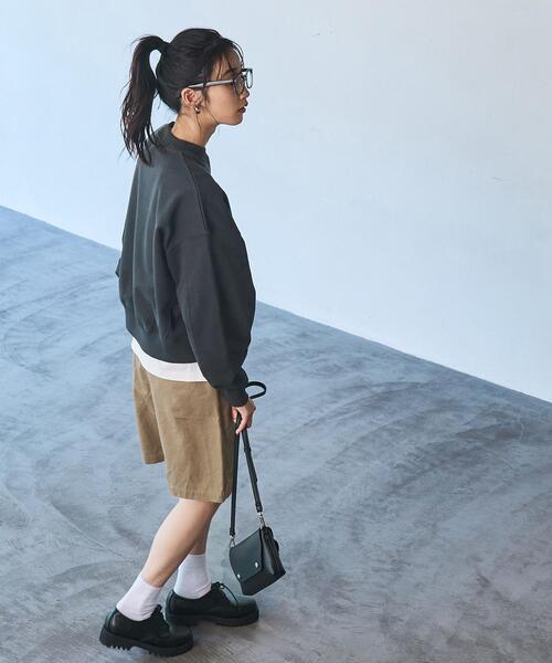 PENNEYS（ぺニーズ）の「PENNEYS（ぺニーズ）別注ヘビーウエイトクロップド裏毛スウェット（スウェット・レディース・ダークグレー/ライム/オフホワイト/グレー/ネイビー/ケリーグリーン/コバルトブルー/ブラック・FREE）」の13枚目の写真