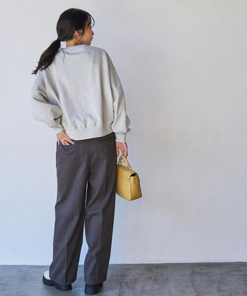 PENNEYS（ぺニーズ）の「PENNEYS（ぺニーズ）別注ヘビーウエイトクロップド裏毛スウェット（スウェット・レディース・ダークグレー/ライム/オフホワイト/グレー/ネイビー/ケリーグリーン/コバルトブルー/ブラック・FREE）」の20枚目の写真