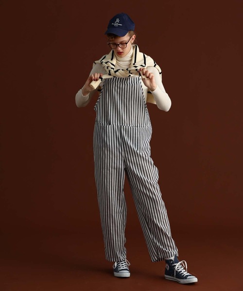 【訳あり新品】tree cafe ストライプサロペット 訳あり新品】tree cafe ストライプサロペット - メルカリ