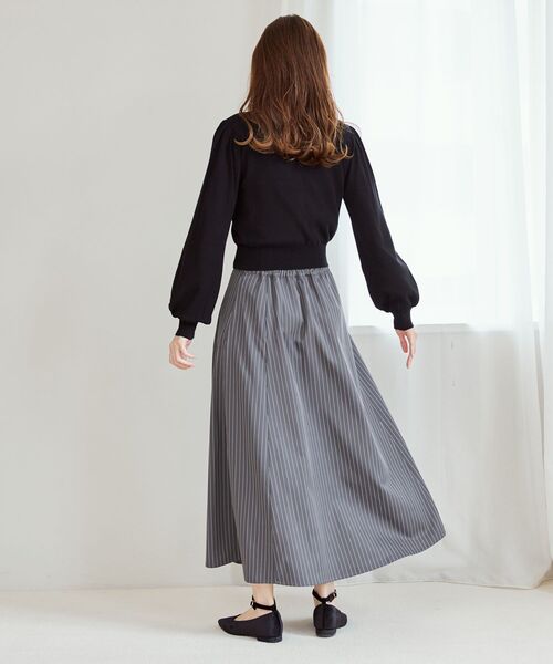 MAJESTIC LEGON（マジェスティックレゴン）の「フロントビットフレアスカート（スカート・レディース・ベージュ系その他2/ピンク/ブラック系その他/グレー系その他/ブラック・SMALL/MEDIUM）」の21枚目の写真