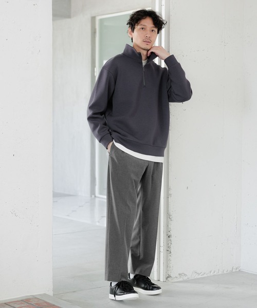 GLOBAL WORK(グローバルワーク)の「ライトクッションハーフZIP/963104(スウェット・メンズ・ライトグレー/ホワイト系その他2/チャコールグレー・LARGE/X-LARGE/SMALL/MEDIUM)」の20枚目の写真