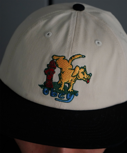 JOINT WORKS（ジョイントワークス）の「【OBEY / オベイ】 CORRIDOR 6 PANEL SNAPBACK（キャップ・メンズ・アイボリー/グリーン・FREE）」の5枚目の写真