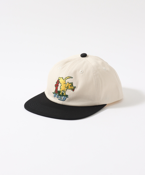 JOINT WORKS（ジョイントワークス）の「【OBEY / オベイ】 CORRIDOR 6 PANEL SNAPBACK（キャップ・メンズ・アイボリー/グリーン・FREE）」の6枚目の写真