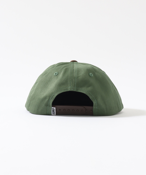 JOINT WORKS（ジョイントワークス）の「【OBEY / オベイ】 CORRIDOR 6 PANEL SNAPBACK（キャップ・メンズ・アイボリー/グリーン・FREE）」の10枚目の写真