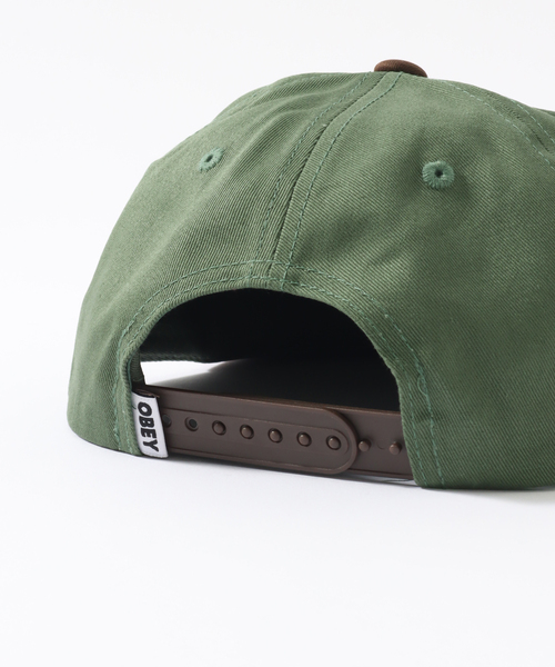 JOINT WORKS（ジョイントワークス）の「【OBEY / オベイ】 CORRIDOR 6 PANEL SNAPBACK（キャップ・メンズ・アイボリー/グリーン・FREE）」の13枚目の写真