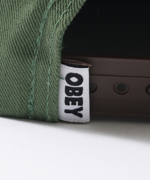 JOINT WORKS（ジョイントワークス）の「【OBEY / オベイ】 CORRIDOR 6 PANEL SNAPBACK（キャップ・メンズ・アイボリー/グリーン・FREE）」の16枚目の写真