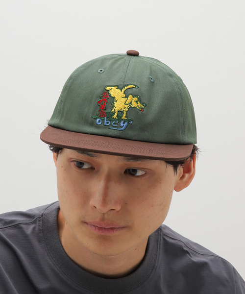 JOINT WORKS（ジョイントワークス）の「【OBEY / オベイ】 CORRIDOR 6 PANEL SNAPBACK（キャップ・メンズ・アイボリー/グリーン・FREE）」の21枚目の写真