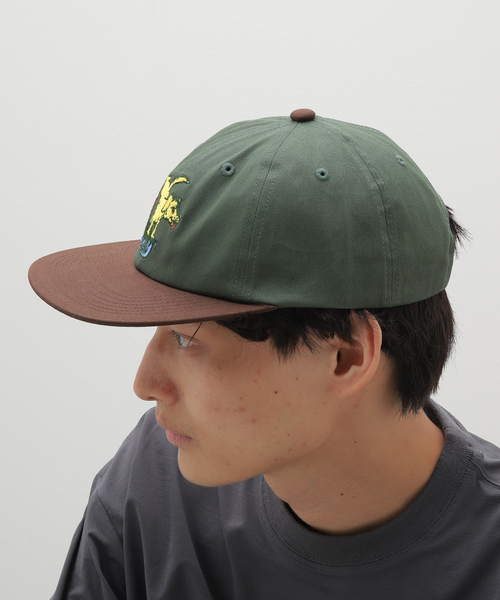 JOINT WORKS（ジョイントワークス）の「【OBEY / オベイ】 CORRIDOR 6 PANEL SNAPBACK（キャップ・メンズ・アイボリー/グリーン・FREE）」の22枚目の写真