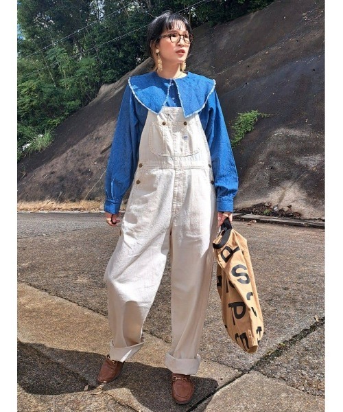 BACK NUMBER(バックナンバー)の「【BACK NUMBER】デニムビッグ衿長袖ブラウス(シャツ/ブラウス・レディース・ダークインディゴブルー・M/L)」の20枚目の写真