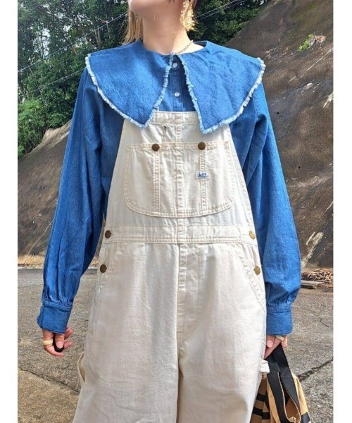 BACK NUMBER(バックナンバー)の「【BACK NUMBER】デニムビッグ衿長袖ブラウス(シャツ/ブラウス・レディース・ダークインディゴブルー・M/L)」の21枚目の写真
