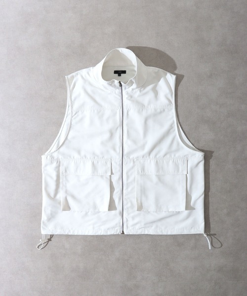 CIAO（チャオ）の「ciao スタンドカラー ベスト（ベスト・メンズ・ホワイト/オリーブ/ブラック・M/L）」の2枚目の写真