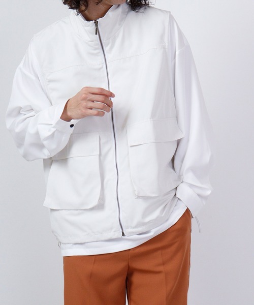 CIAO（チャオ）の「ciao スタンドカラー ベスト（ベスト・メンズ・ホワイト/オリーブ/ブラック・M/L）」の6枚目の写真