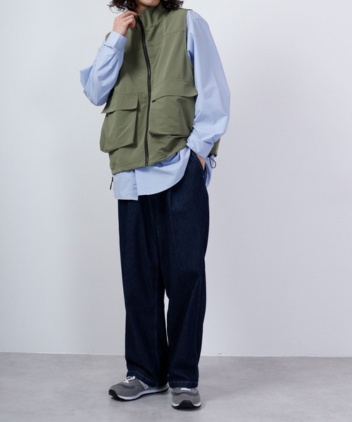 CIAO（チャオ）の「ciao スタンドカラー ベスト（ベスト・メンズ・ホワイト/オリーブ/ブラック・M/L）」の21枚目の写真