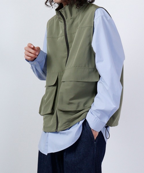 CIAO（チャオ）の「ciao スタンドカラー ベスト（ベスト・メンズ・ホワイト/オリーブ/ブラック・M/L）」の19枚目の写真