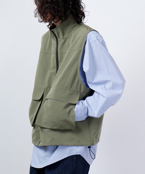 CIAO（チャオ）の「ciao スタンドカラー ベスト（ベスト・メンズ・ホワイト/オリーブ/ブラック・M/L）」の18枚目の写真