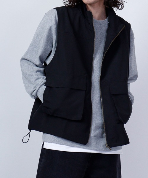 CIAO（チャオ）の「ciao スタンドカラー ベスト（ベスト・メンズ・ホワイト/オリーブ/ブラック・M/L）」の12枚目の写真