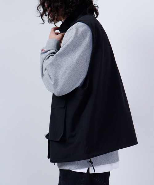 CIAO（チャオ）の「ciao スタンドカラー ベスト（ベスト・メンズ・ホワイト/オリーブ/ブラック・M/L）」の14枚目の写真