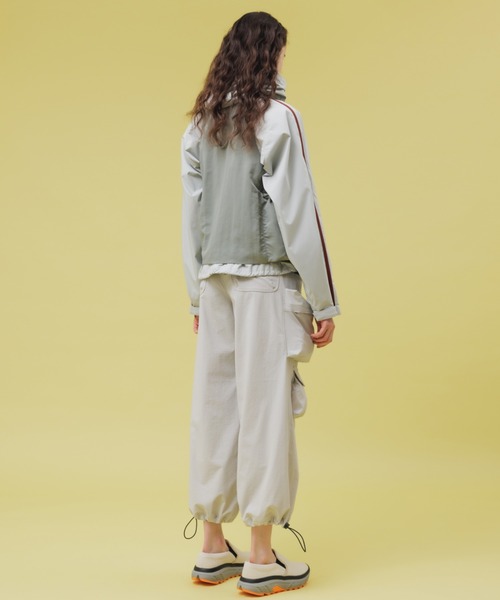 NON TOKYO ナイロンワイドカーゴパンツ