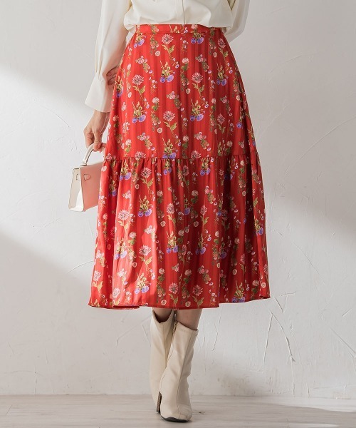 ketty（ケティ）の「【選べる2丈シリーズ】Dahliaプリントフレア