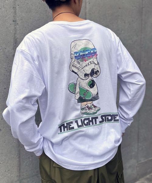 CIAOPANIC(チャオパニック)の「【ZOZO限定】ムービースターロンT(Tシャツ/カットソー・レディース・ブラック×レッド/ブラック×ブルー/ホワイト×パープル/ブラック×グレー/ホワイト×グリーン/ホワイト×ブルー・XXS/XL/S/L/XXXL/M/XXL/XS)」の2枚目の写真