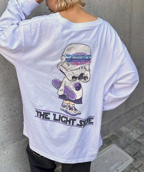 CIAOPANIC(チャオパニック)の「【ZOZO限定】ムービースターロンT(Tシャツ/カットソー・レディース・ブラック×レッド/ブラック×ブルー/ホワイト×パープル/ブラック×グレー/ホワイト×グリーン/ホワイト×ブルー・XXS/XL/S/L/XXXL/M/XXL/XS)」の3枚目の写真