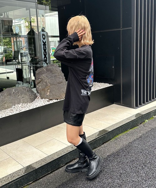 CIAOPANIC(チャオパニック)の「【ZOZO限定】ムービースターロンT(Tシャツ/カットソー・レディース・ブラック×レッド/ブラック×ブルー/ホワイト×パープル/ブラック×グレー/ホワイト×グリーン/ホワイト×ブルー・XXS/XL/S/L/XXXL/M/XXL/XS)」の20枚目の写真