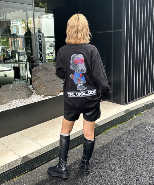 CIAOPANIC(チャオパニック)の「【ZOZO限定】ムービースターロンT(Tシャツ/カットソー・レディース・ブラック×レッド/ブラック×ブルー/ホワイト×パープル/ブラック×グレー/ホワイト×グリーン/ホワイト×ブルー・XXS/XL/S/L/XXXL/M/XXL/XS)」の21枚目の写真