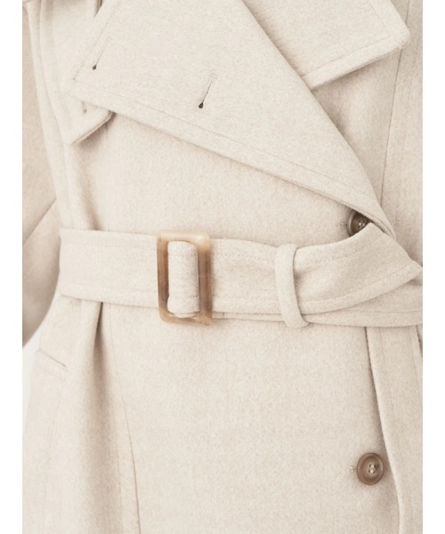 earth music&ecology（アースミュージックアンドエコロジー）の「2wayカラーミドル丈コート（その他アウター・レディース・ライトベージュ/ブラック・FREE）」の20枚目の写真