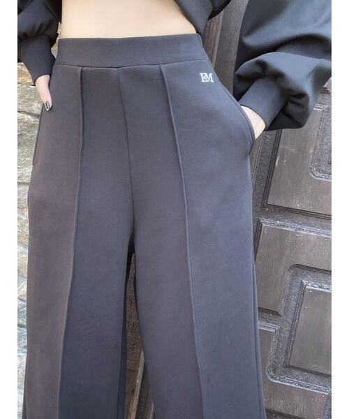 EATME（イートミー）の「センタープレスワイドパンツ（セットアップ可能）（その他パンツ・レディース・ブラック/アイボリー/ブルー・FREE）」の11枚目の写真