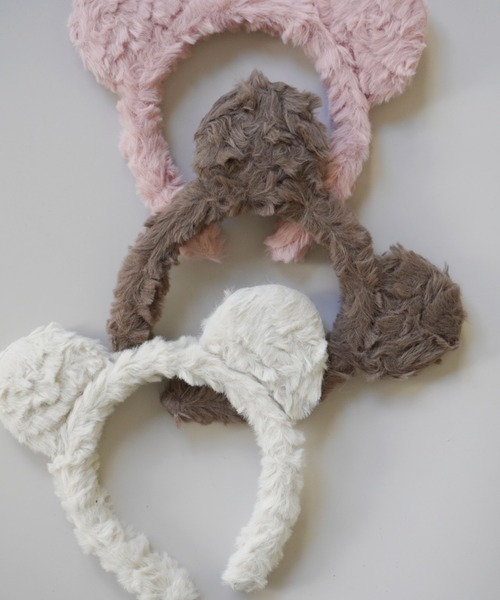 ハンドメイド♡コロンくま耳モコモコカチューシャ Port（ポート）の「もこもこ くま耳 カチューシャ #_（カチューシャ