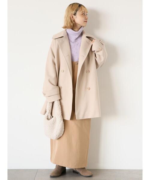 ehka sopo（エヘカソポ）の「ミドル丈ダブルコート（その他アウター