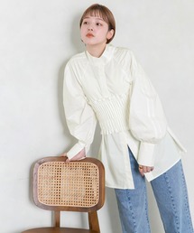 KBF | シャーリングビスチェSETブラウス(シャツ/ブラウス)