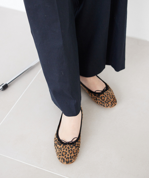 SLOBE IENA BONITASボニータス バレエシューズ ブラック23㎝ WEB限定サイズあり/追加2》BONITAS/ボニータス バレエシューズ