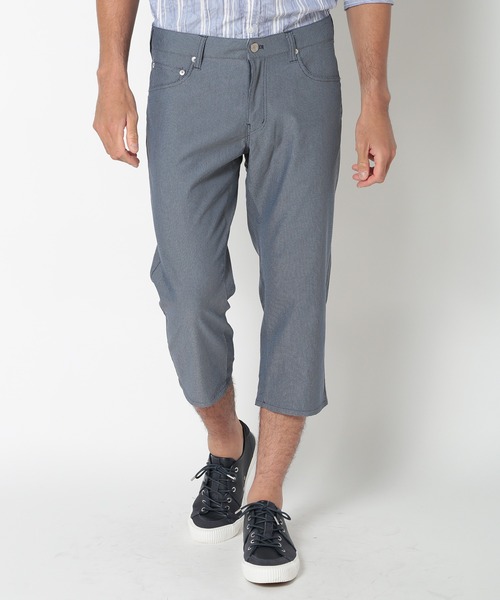 MEN'S BIGI(メンズビギ)の「COOLMAXドビーストレッチクロップドパンツ(その他パンツ・メンズ・ベージュ/カーキ/ブルー/グレー・04/03/02/01)」の4枚目の写真